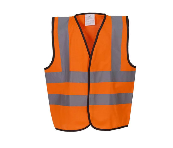Yoko Kids Hi-vis Two Band & Braces Waistcoat