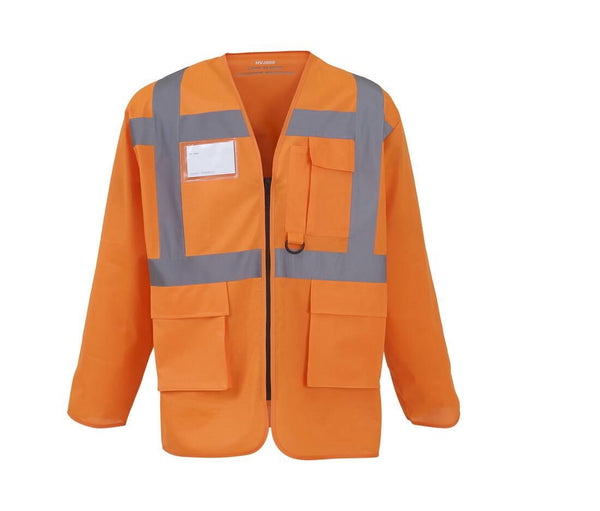 Yoko Hi-vis Executive Long Sleeve Waistcoat