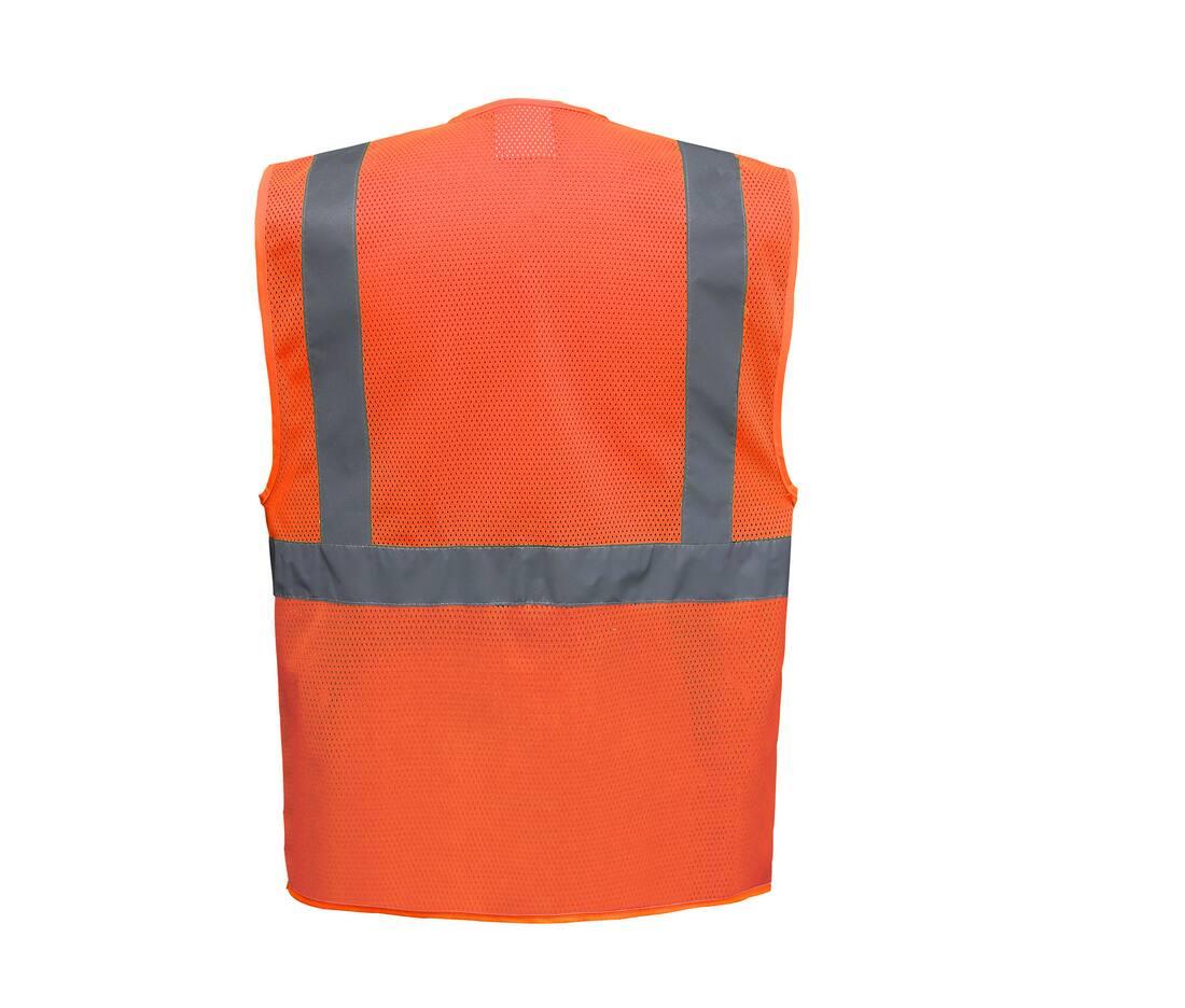 Yoko Hi-vis Top Cool Recycled Open Mesh Executive Waistcoat