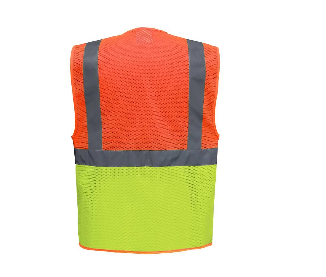 Yoko Hi-vis Top Cool Recycled Open Mesh Executive Waistcoat