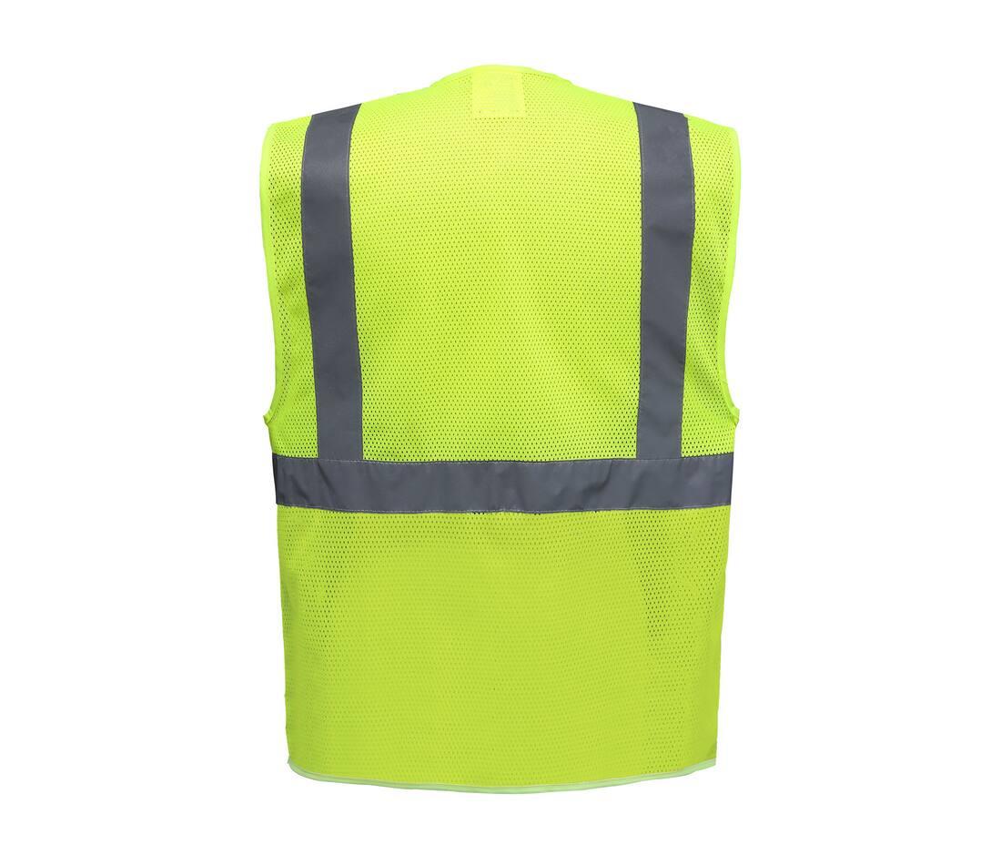 Yoko Hi-vis Top Cool Recycled Open Mesh Executive Waistcoat