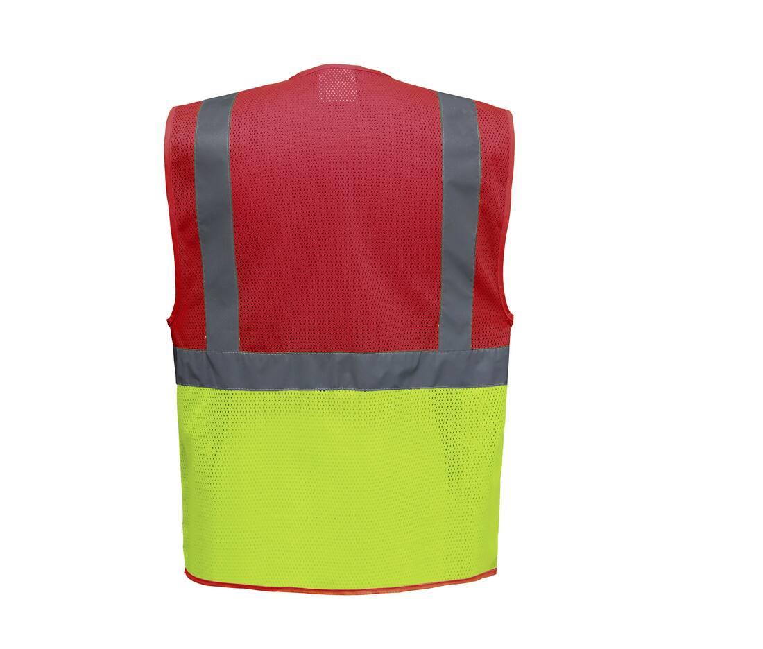 Yoko Hi-vis Top Cool Recycled Open Mesh Executive Waistcoat