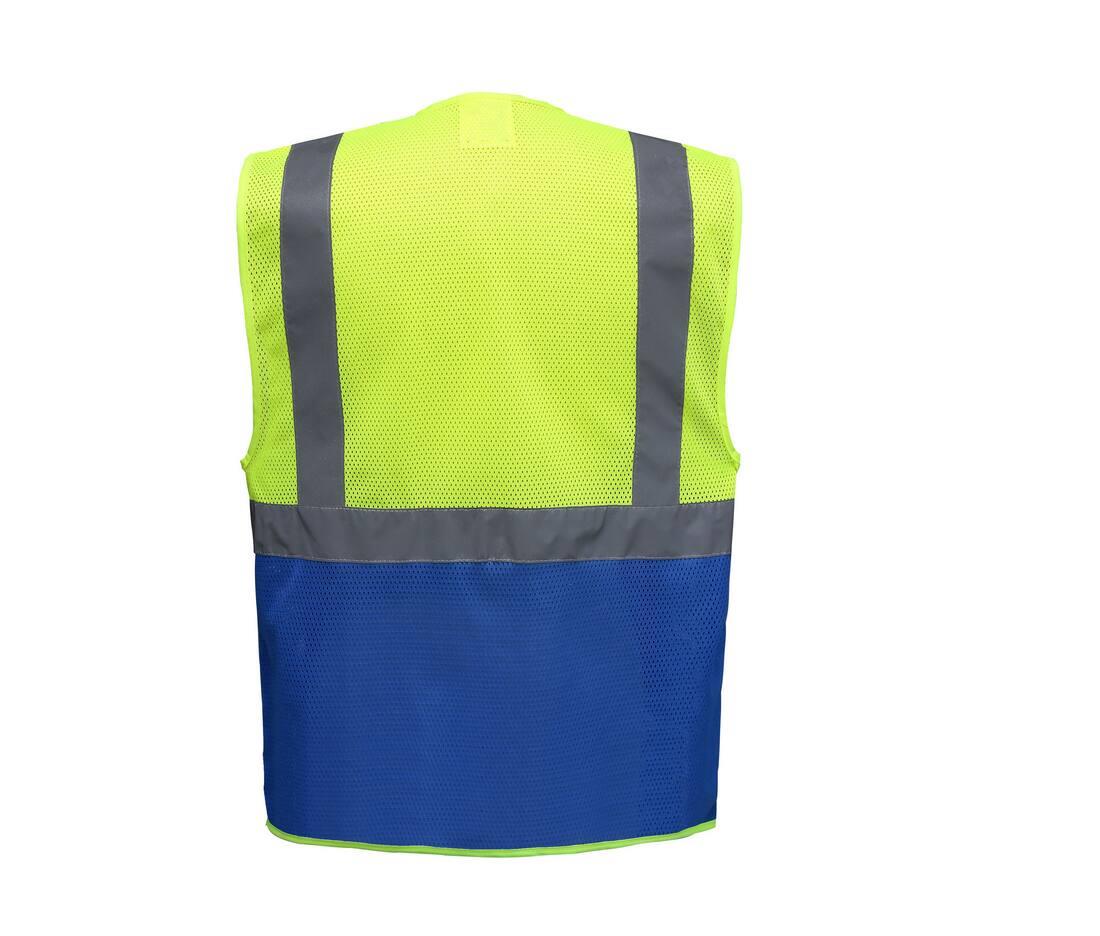 Yoko Hi-vis Top Cool Recycled Open Mesh Executive Waistcoat
