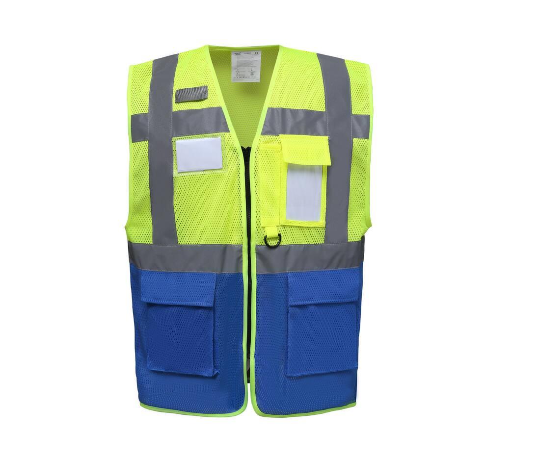 Yoko Hi-vis Top Cool Recycled Open Mesh Executive Waistcoat