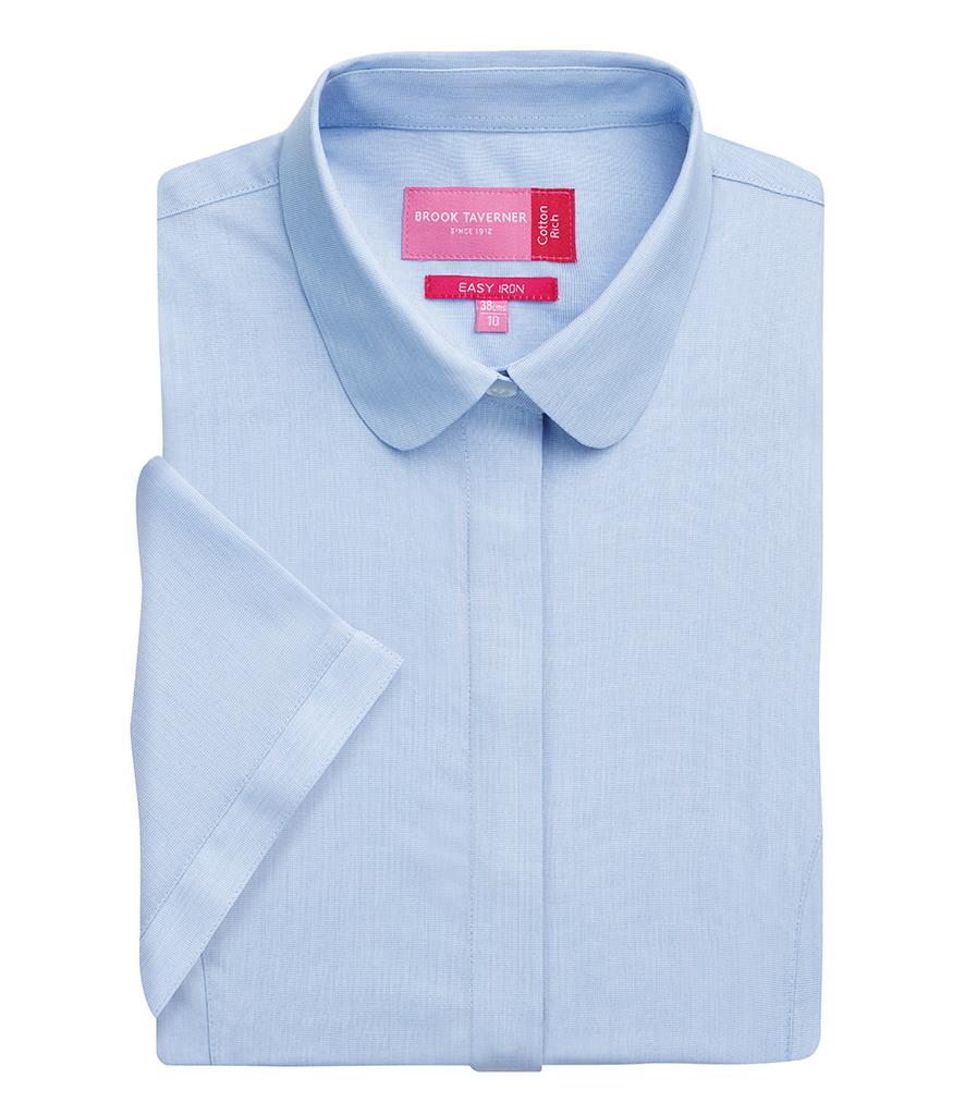 Ladies Soave Short Sleeve Poplin Shirt