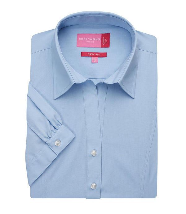 Brook Taverner Ladies Paduli Short Sleeve Poplin Shirt