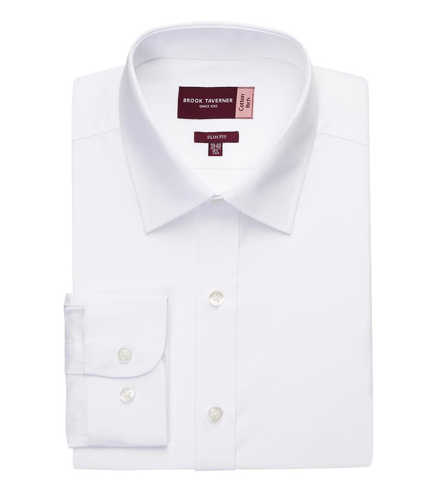 Alba Long Sleeve Slim Fit Poplin Shirt