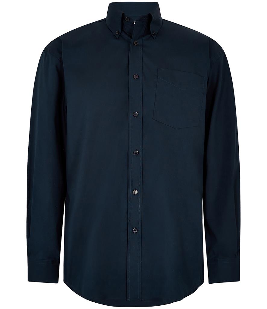 Kustom Kit Premium Long Sleeve Classic Fit Oxford Shirt