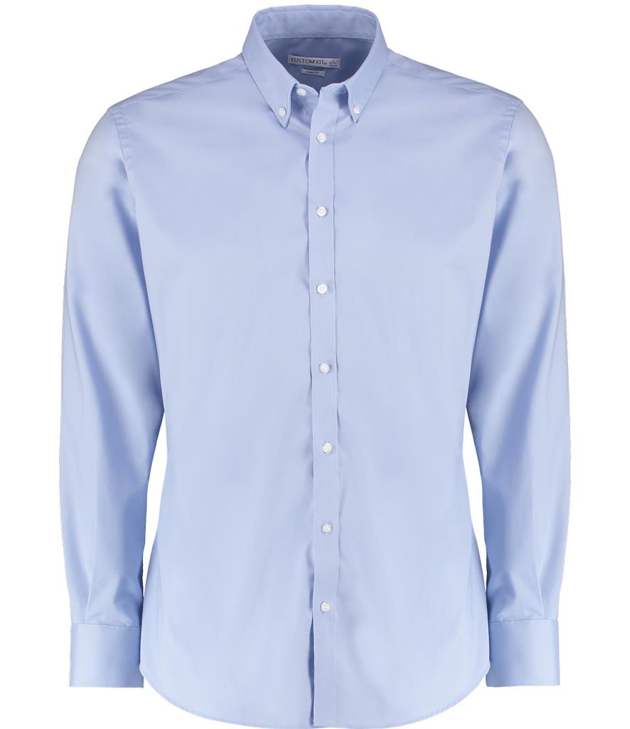 Slim Fit Stretch Long Sleeve Oxford Shirt