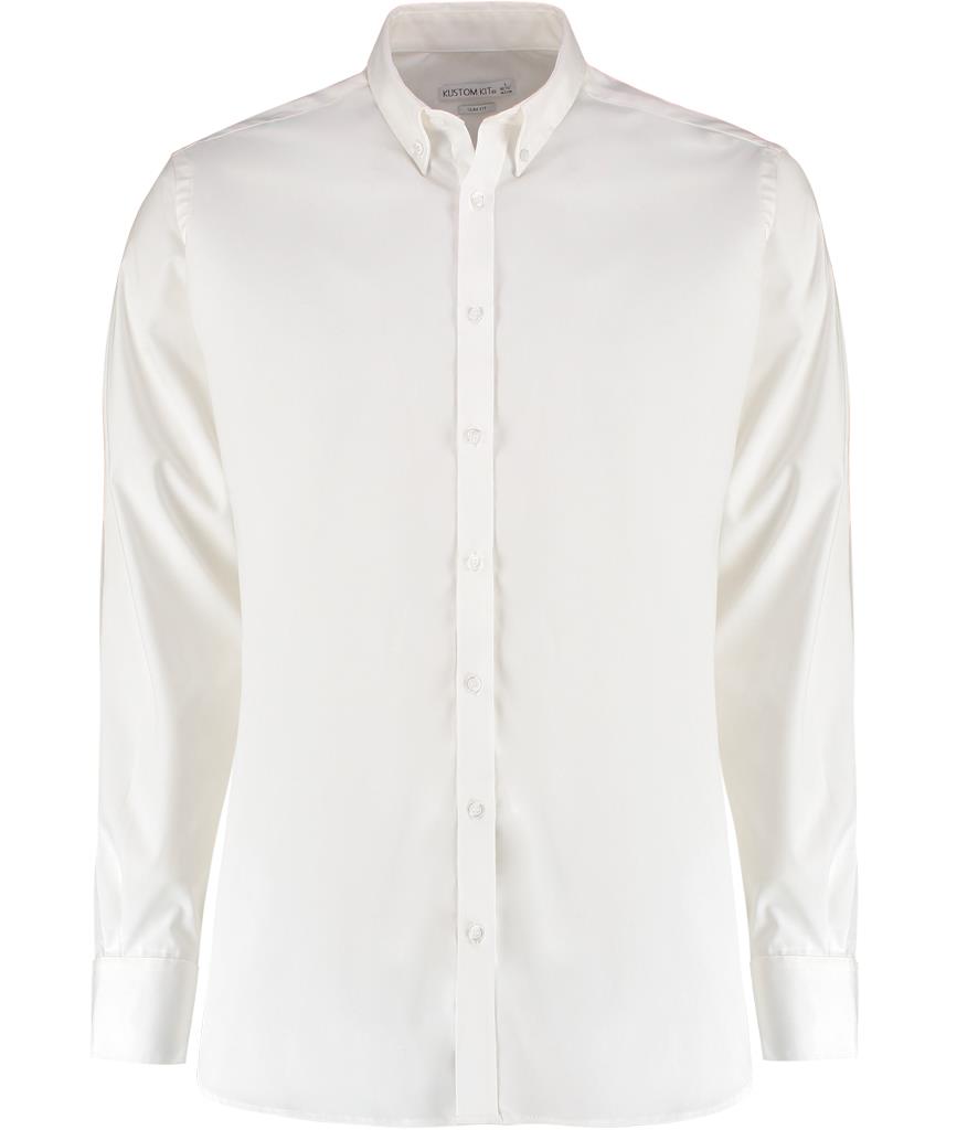 Slim Fit Stretch Long Sleeve Oxford Shirt