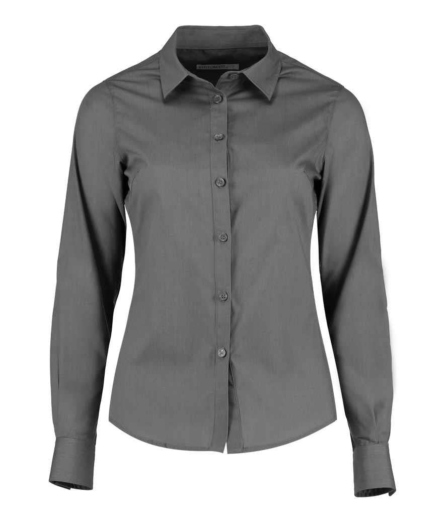 Ladies Long Sleeve Tailored Poplin Shirt