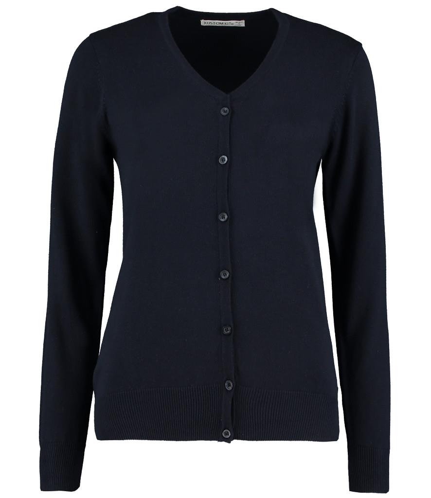 Ladies Arundel Cotton Acrylic V Neck Cardigan