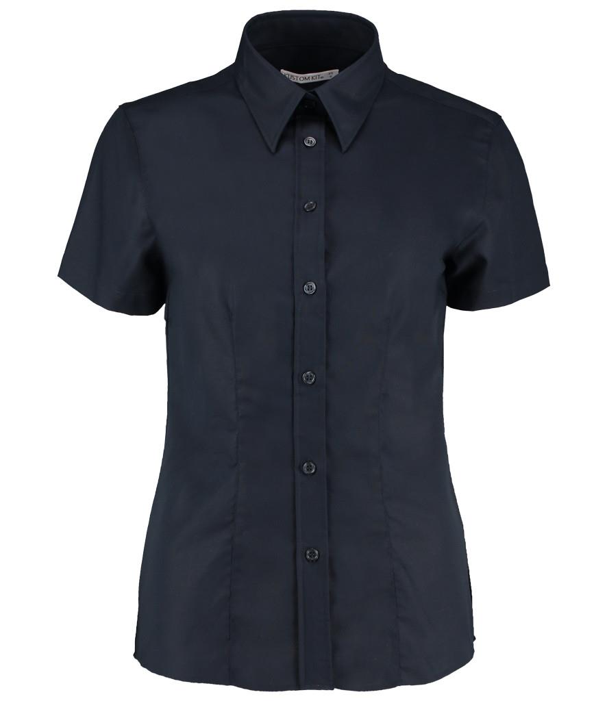 Ladies Short Sleeve Tailored Workwear Oxford Shirt