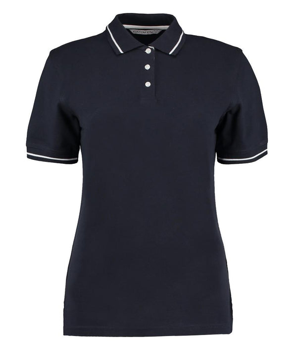 Ladies St Mellion Tipped Cotton Piqué Polo Shirt