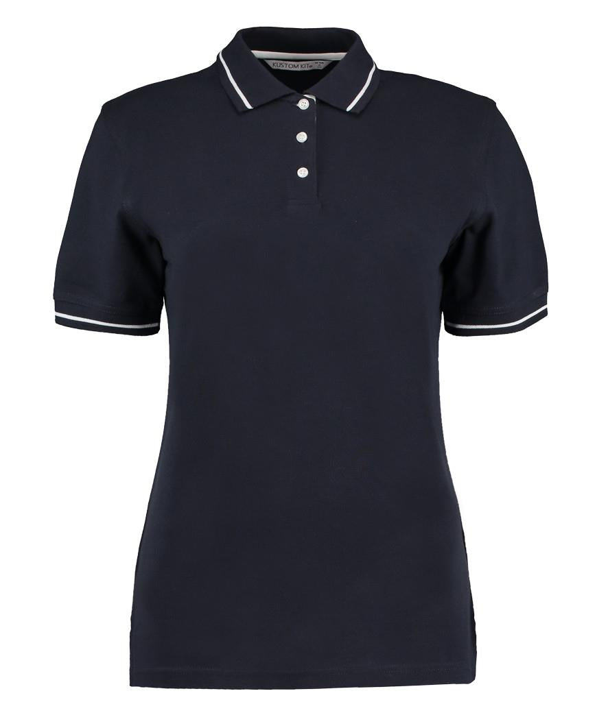 Ladies St Mellion Tipped Cotton Piqué Polo Shirt