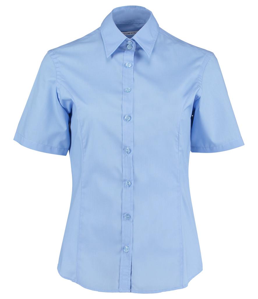 Ladies Short Sleeve Tailored Business Shirt