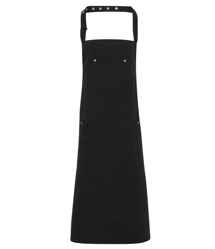 Cotton Chino Bib Apron