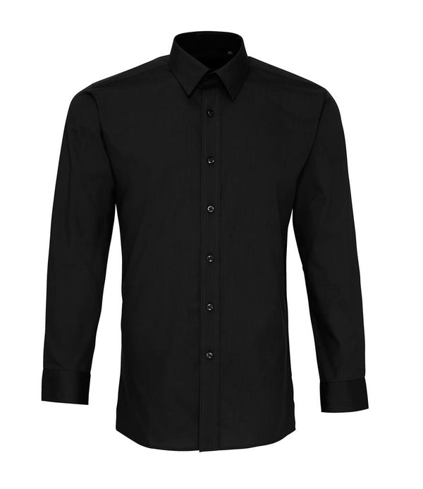 Premier Long Sleeve Fitted Poplin Shirt