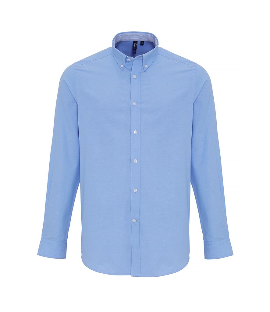 Long Sleeve Striped Oxford Shirt