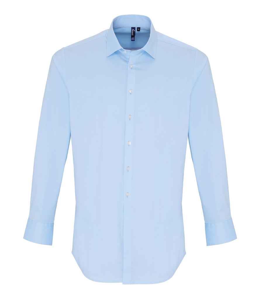 Long Sleeve Stretch Fit Poplin Shirt