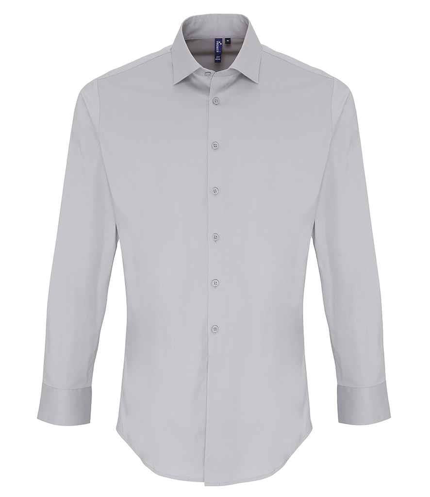 Long Sleeve Stretch Fit Poplin Shirt