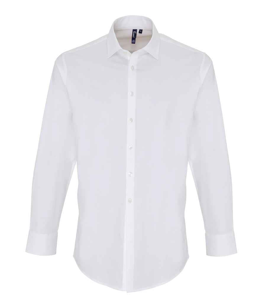 Long Sleeve Stretch Fit Poplin Shirt