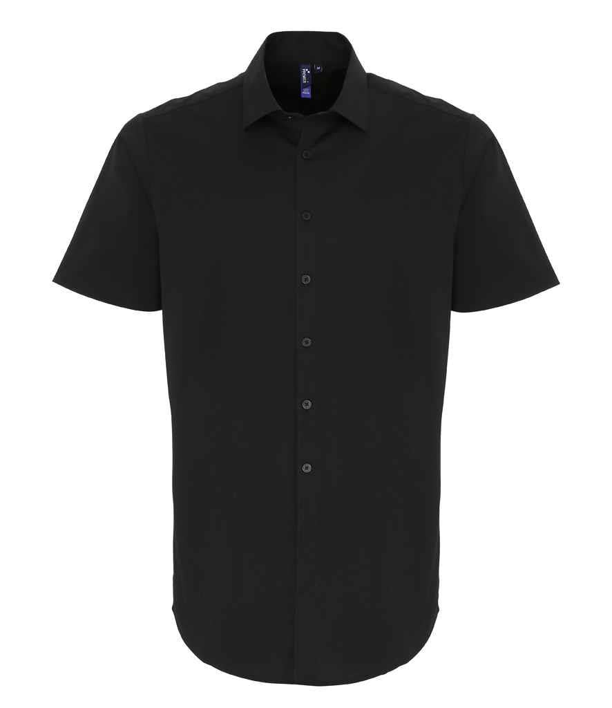 Short Sleeve Stretch Fit Poplin Shirt