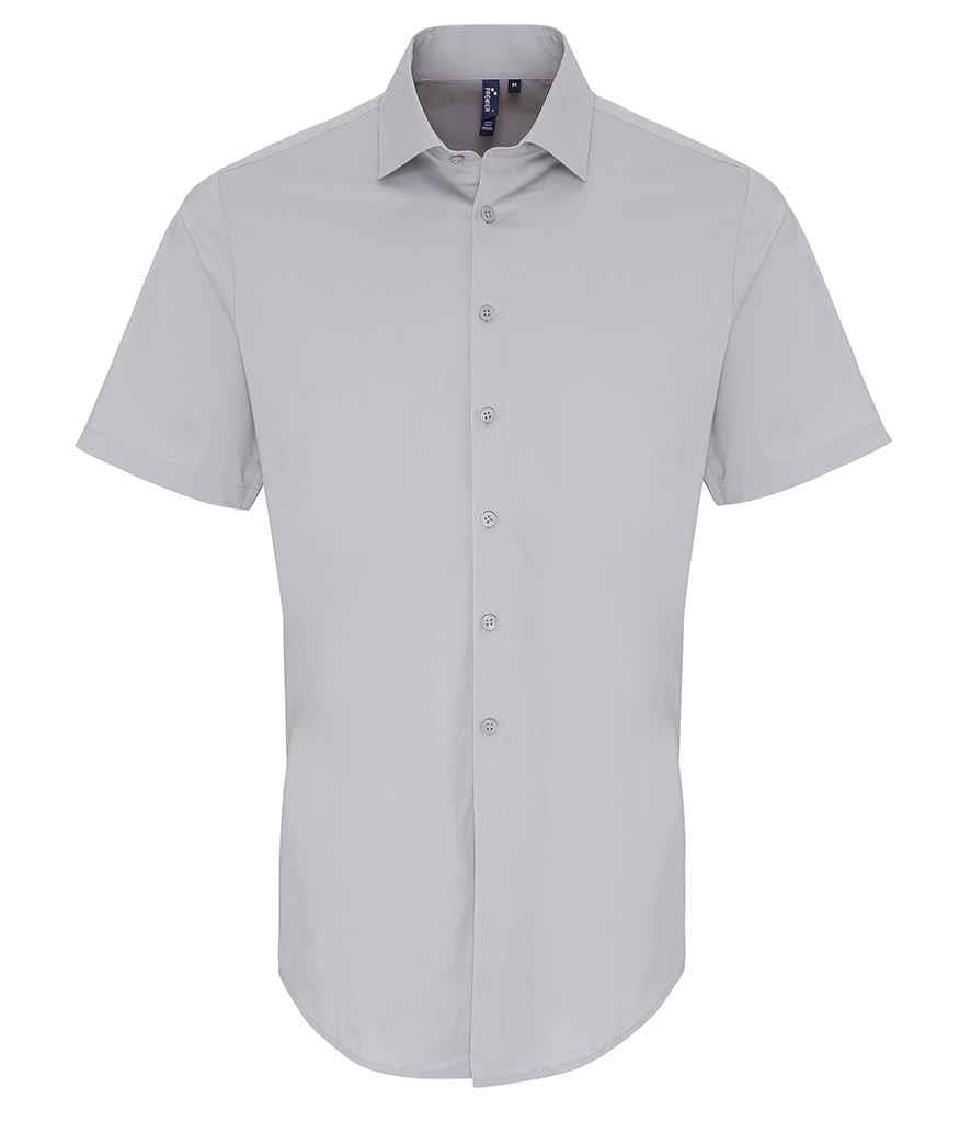 Short Sleeve Stretch Fit Poplin Shirt