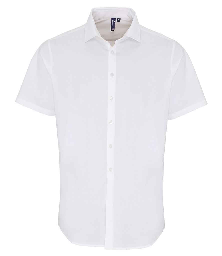 Short Sleeve Stretch Fit Poplin Shirt