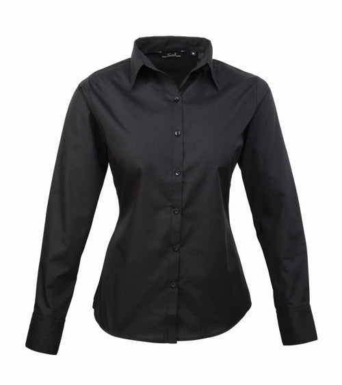 Ladies Long Sleeve Poplin Blouse