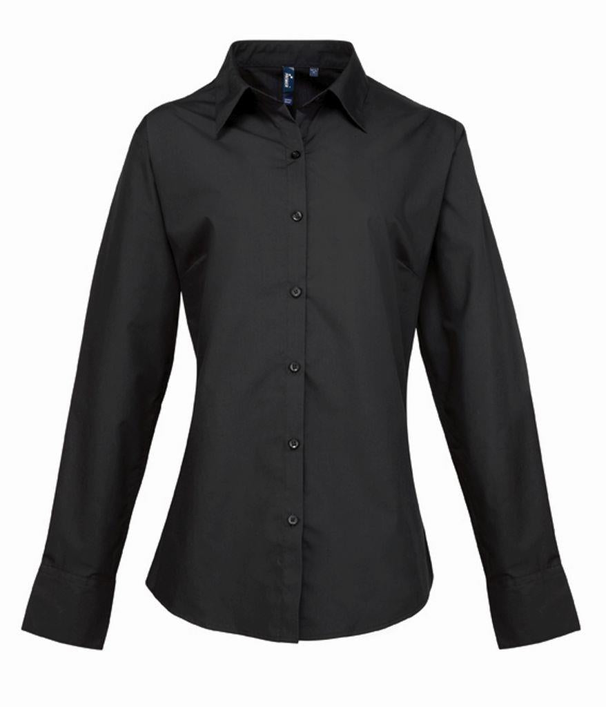 Ladies Supreme Long Sleeve Poplin Shirt