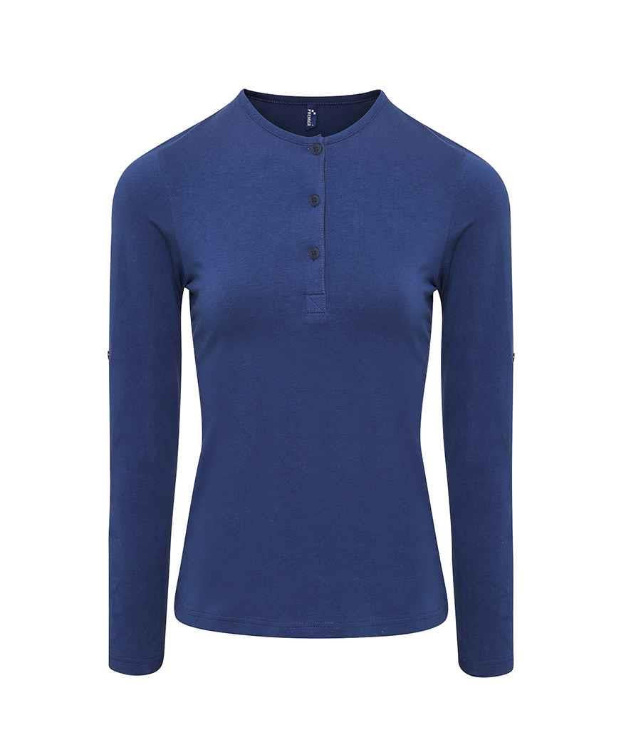 Ladies Long John Roll Sleeve T-Shirt