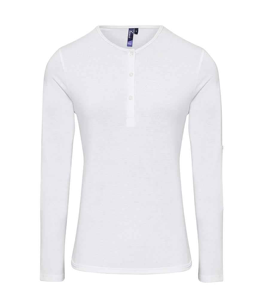 Ladies Long John Roll Sleeve T-Shirt
