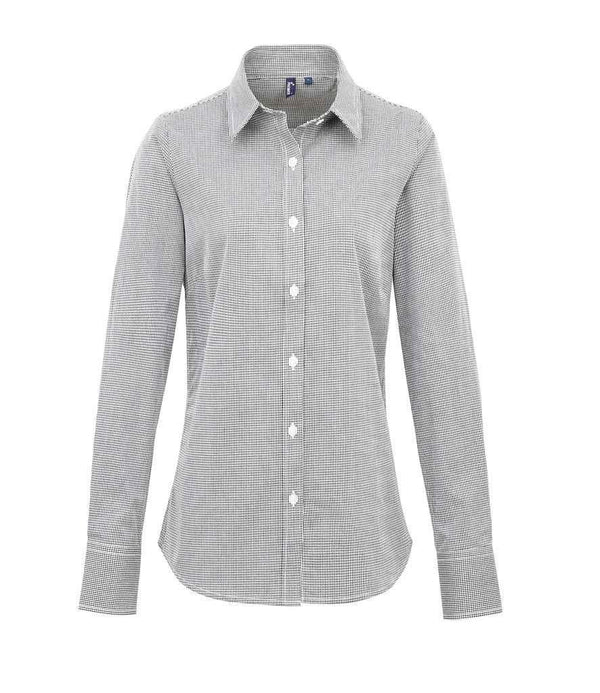 Ladies Gingham Long Sleeve Shirt