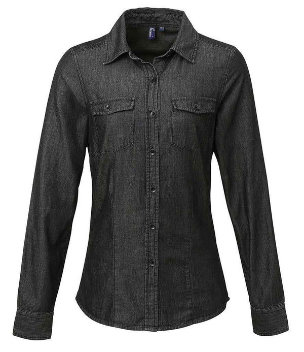 Ladies Jeans Stitch Denim Shirt