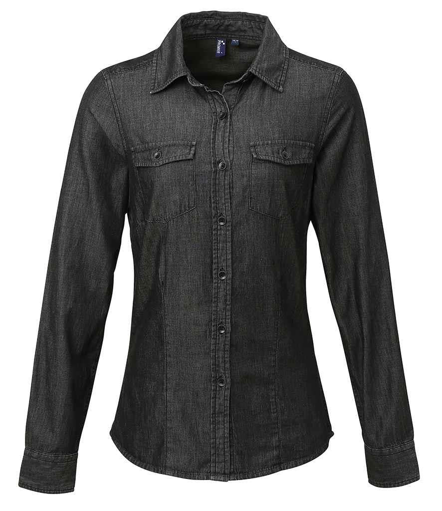 Ladies Jeans Stitch Denim Shirt