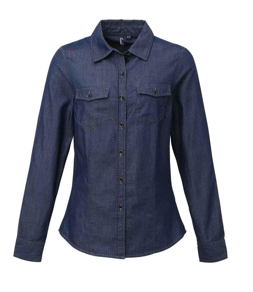 Ladies Jeans Stitch Denim Shirt