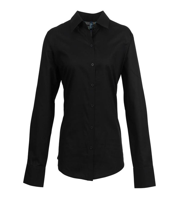 Premier Ladies Signature Long Sleeve Oxford Shirt