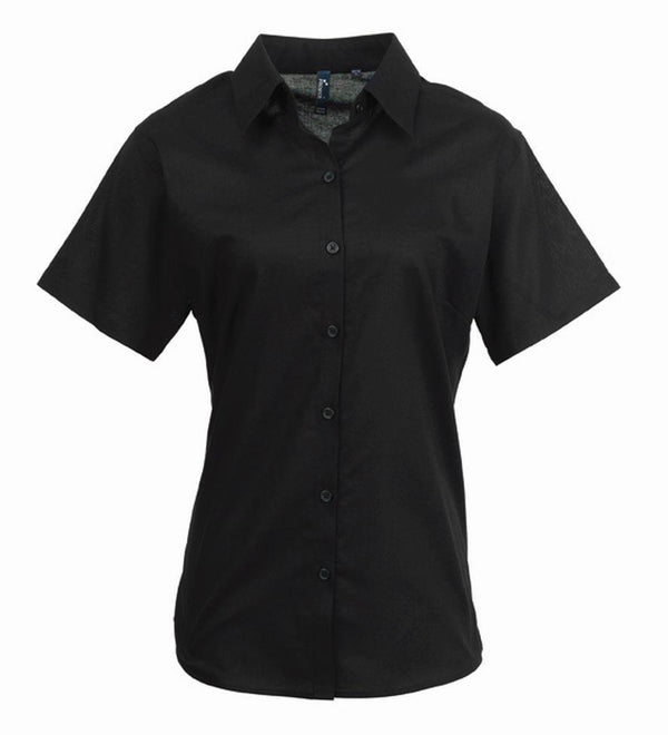 Premier Ladies Signature Short Sleeve Oxford Shirt