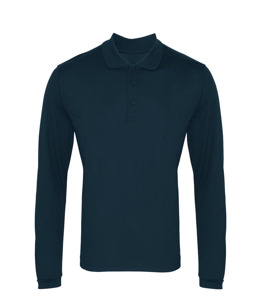 Long Sleeve Coolchecker® Piqué Polo Shirt