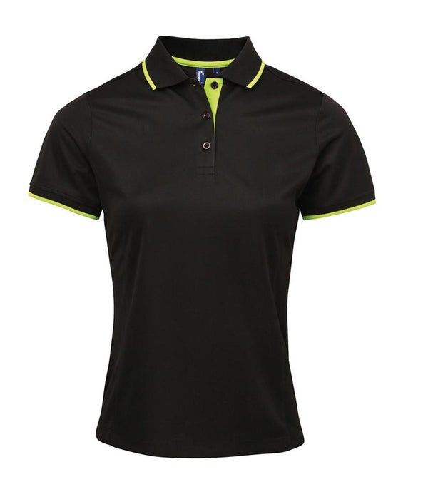 Ladies Contrast Coolchecker® Piqué Polo Shirt