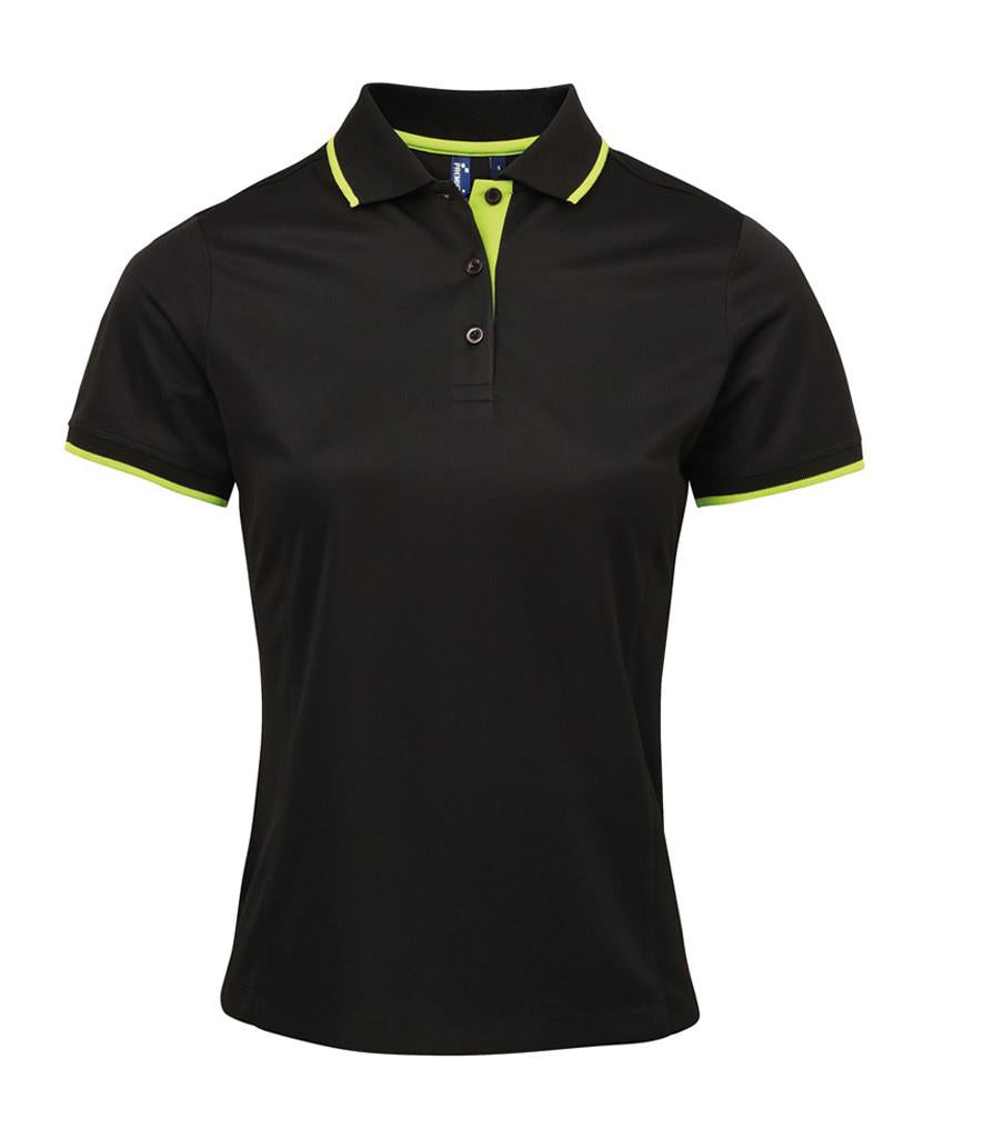 Ladies Contrast Coolchecker® Piqué Polo Shirt