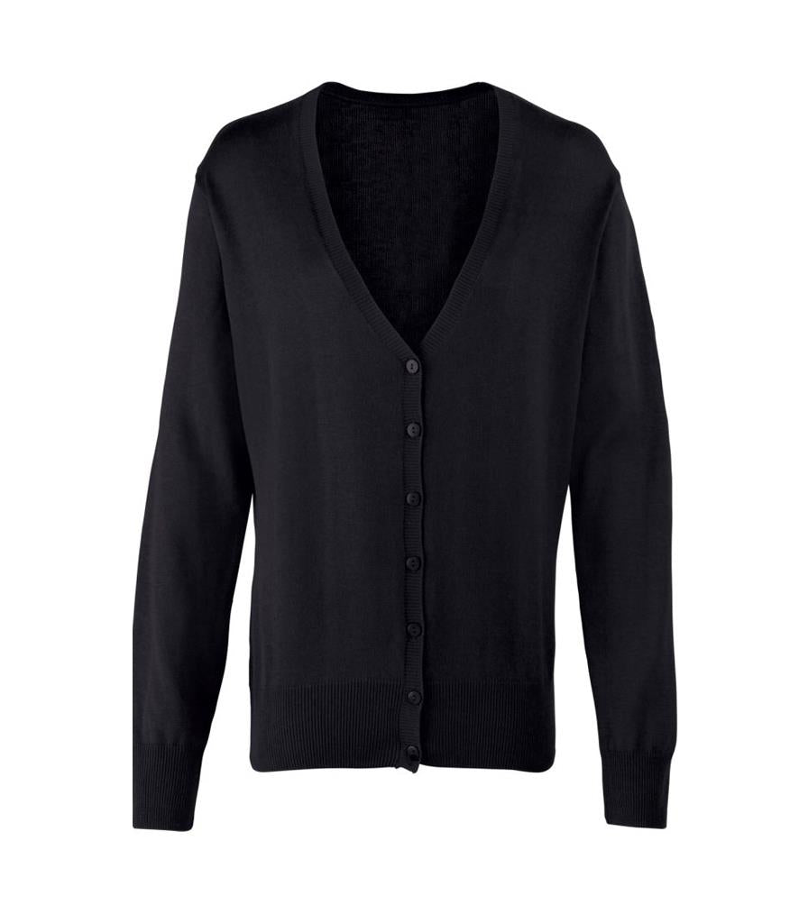 Ladies Cotton Acrylic V Neck Cardigan
