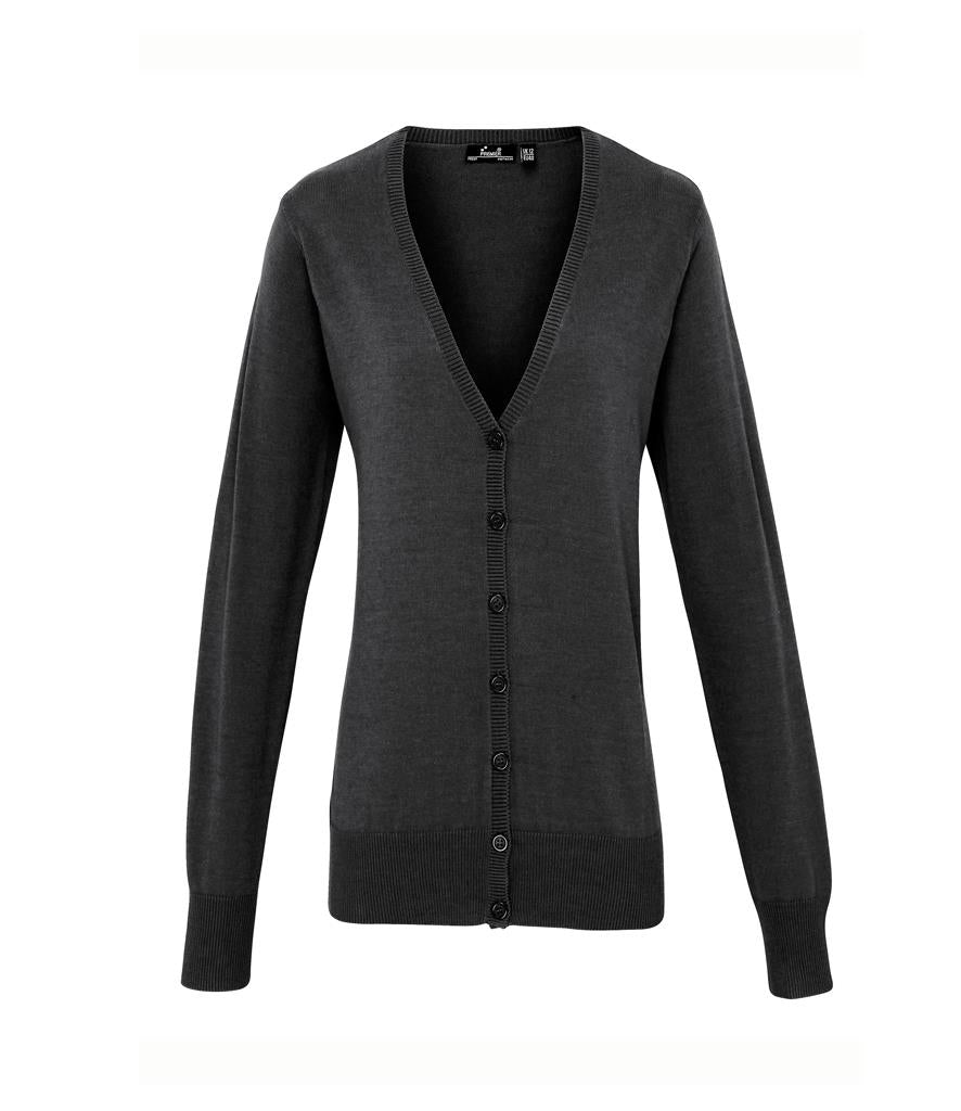 Ladies Cotton Acrylic V Neck Cardigan