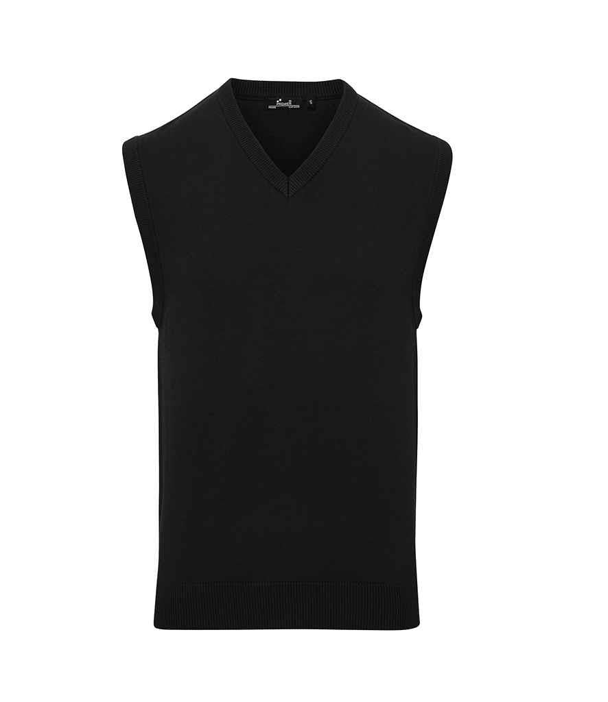 Sleeveless Cotton Acrylic V Neck Sweater