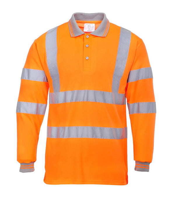 Hi-Vis Long Sleeve Polo Shirt
